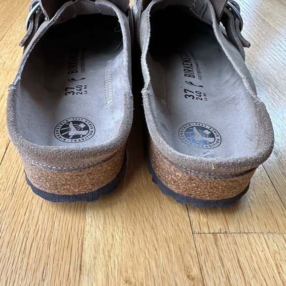 Birkenstock Buckley Suede Leather Taupe 37 - Picture 4 of 7